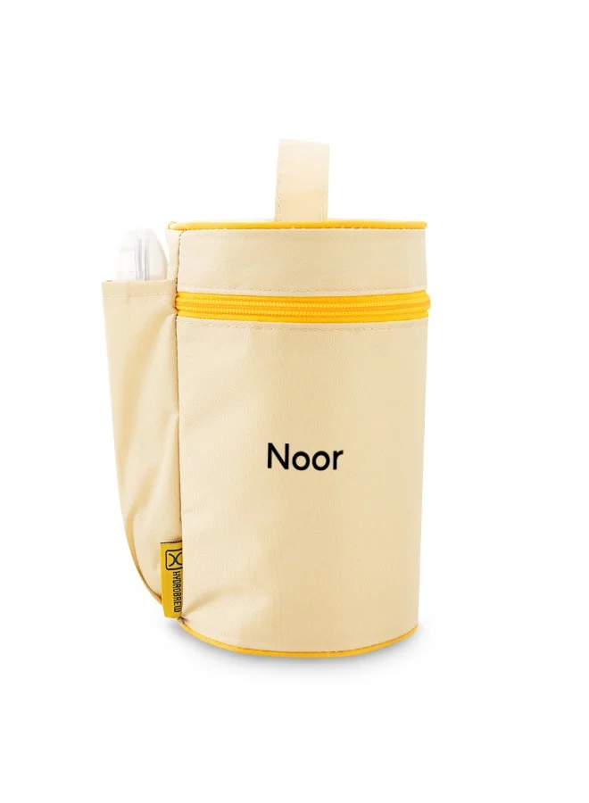 هيدروبرو Hydrobrew Personalized Trio Deck Lunch Box with Cutlery - Opal Cream