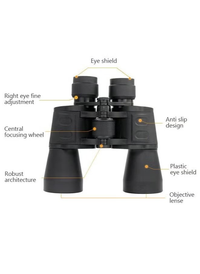 Bushnell 20x50 Military Binoculars for Adults & Teens – High-Power Tactical Binoculars with 168/2000m Range – Waterproof HD Professional Optics for Bird Watching, Hunting, Stargazing, Astronomy, Concerts & Sports  - Image 3