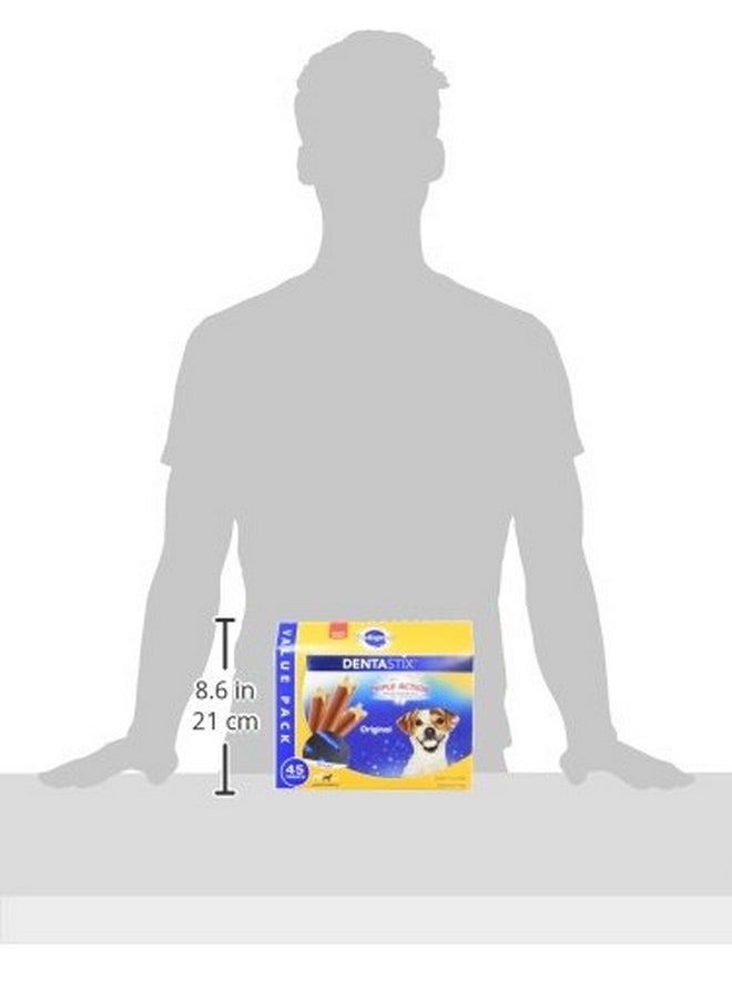 Pedigree Dentastix Small/Medium Dog Dental Treats Original Flavor Dental Bones, 1.57 Lb. Value Pack (45 Treats)  - Image 3