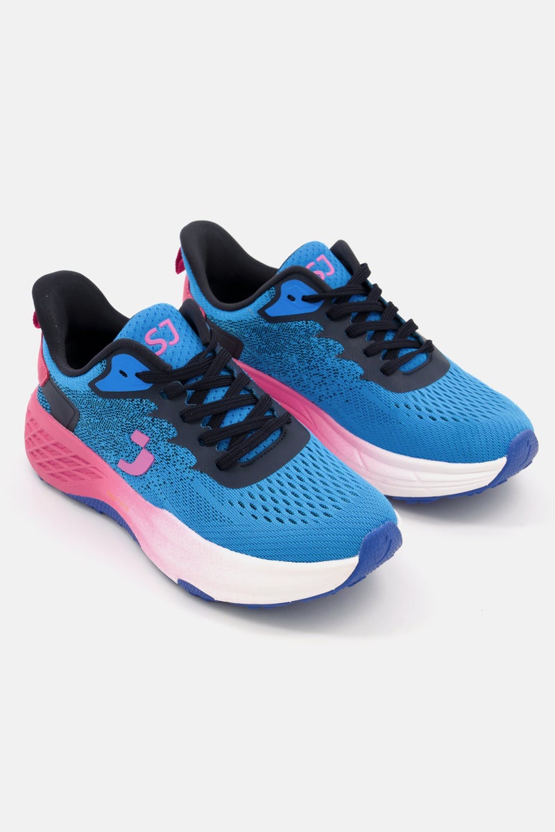SAFETY JOGGER Women Lace Up Running Shoes, Blue - Image 1