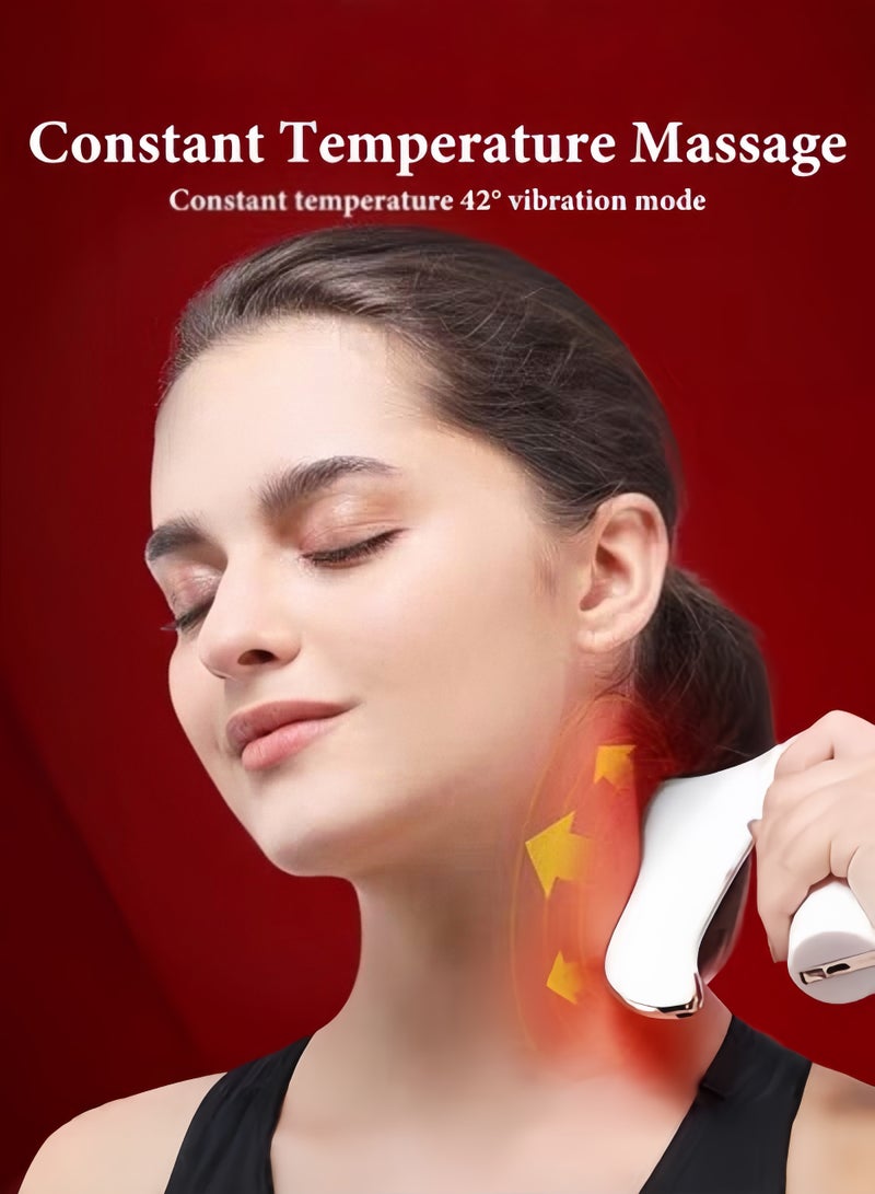 Halamodo Electronic Massage Scraping Board Massage Tool with 3 Adjustable Modes & Bionic Design & Heating & No Noise Design Sore Muscles Massager for Relaxation - Image 2