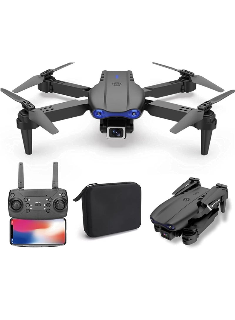 Drone with 4K Camera for Auto Return Home, Follow Me, Dual Cameras, Waypoints, Headless Mode (Black) - Image 1