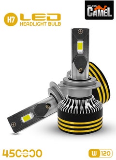 Golden Camel Golden Camel M8 Pro H7 LED Headlight Bulbs 120W 30000LM 6500K | Model 450000 | Super Bright, Waterproof, Easy Install  - Image 1