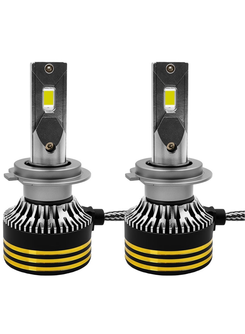 جولدن كامل مصابيح أمامية LED من Golden Camel M8 Pro H7، بقوة 120 واط، 30000 لومن، 6500 كلفن | طراز 450000 | فائقة السطوع، مقاومة للماء، سهلة التركيب - Image 3