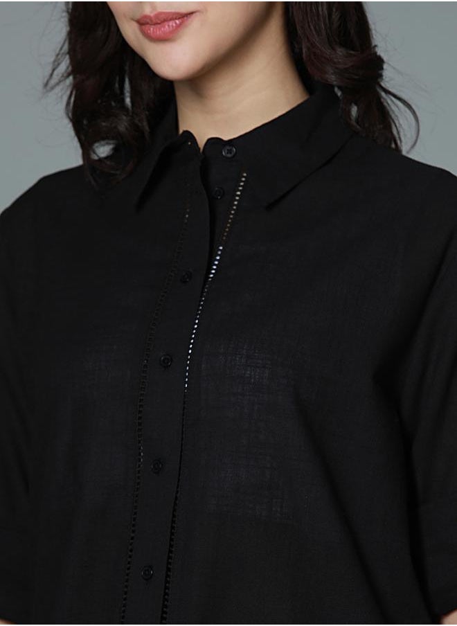 HIGH STAR - Classic Oversized Spread Collar Casual Shirt by Styli - Image 1