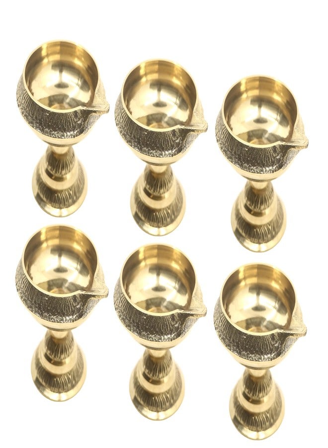 PUYANGAM ضياء من النحاس Puyangam Kuber مع حامل (قطر 5 سم، 2) - Image 1