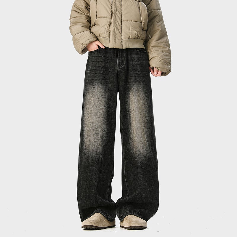 Unisex Classic Denim Jeans Loose Fit Daily Outdoor Wear - Image 2