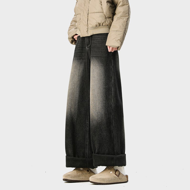 Unisex Classic Denim Jeans Loose Fit Daily Outdoor Wear - Image 3