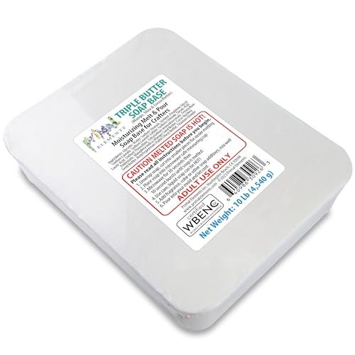 Primal Elements Triple Butter Soap Base Mango Shea and Cocoa Butter  Moisturizing Melt and Pour Glycerin Soap Base for Crafting and Soap Making Vegan Cruelty Free Easy to Cut  10 Pound