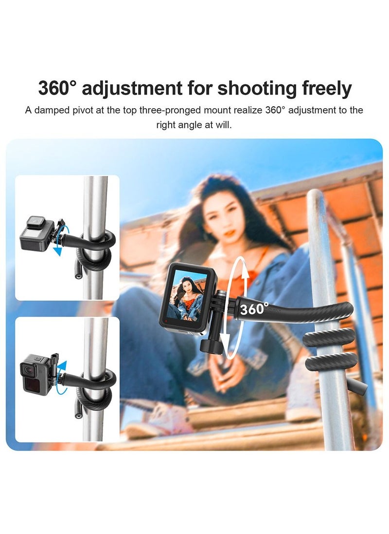 TELESIN Action Camera Flexible Mount with Phone Holder
