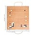 Black long Di fang 19 x19 Folding Go Game Set Board with and Bamboo Bowls and Imitation Jade Go Pieces - Image 4