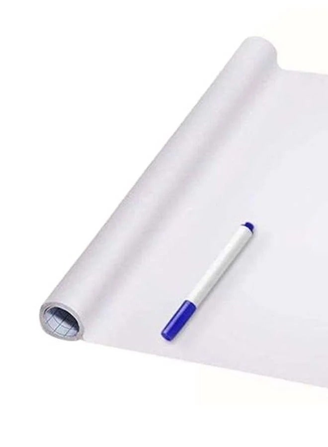 Generic Thickened Waterproof Removable Dry Erase Self-Adhesive Whiteboard Sticker White Size  90CM*200CM  - Image 2