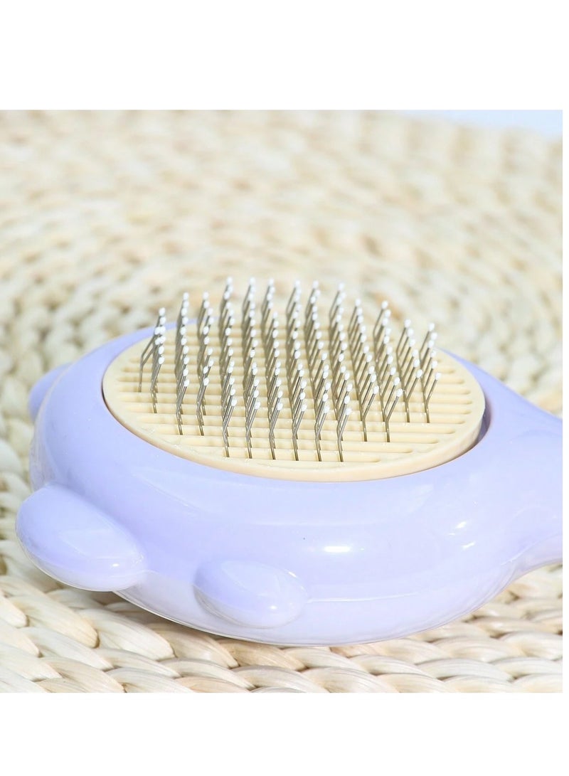Pet Grooming Brush with Release Button for Shedding, Self Cleaning Slicker Comb for Long or Short Hair Cats and Dogs - Image 5