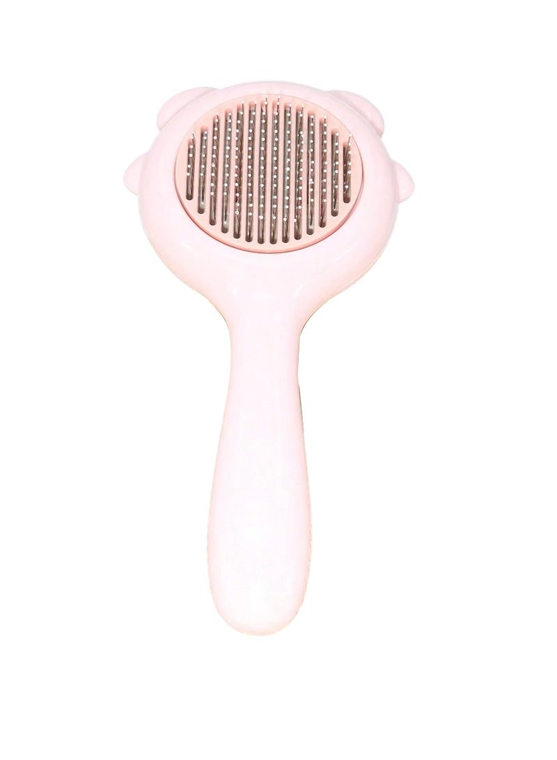 Pet Grooming Brush with Release Button for Shedding, Self Cleaning Slicker Comb for Long or Short Hair Cats and Dogs - Image 1