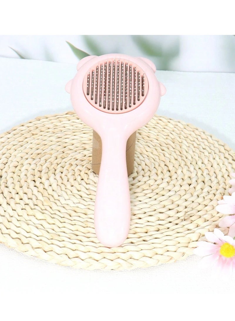 Pet Grooming Brush with Release Button for Shedding, Self Cleaning Slicker Comb for Long or Short Hair Cats and Dogs - Image 2