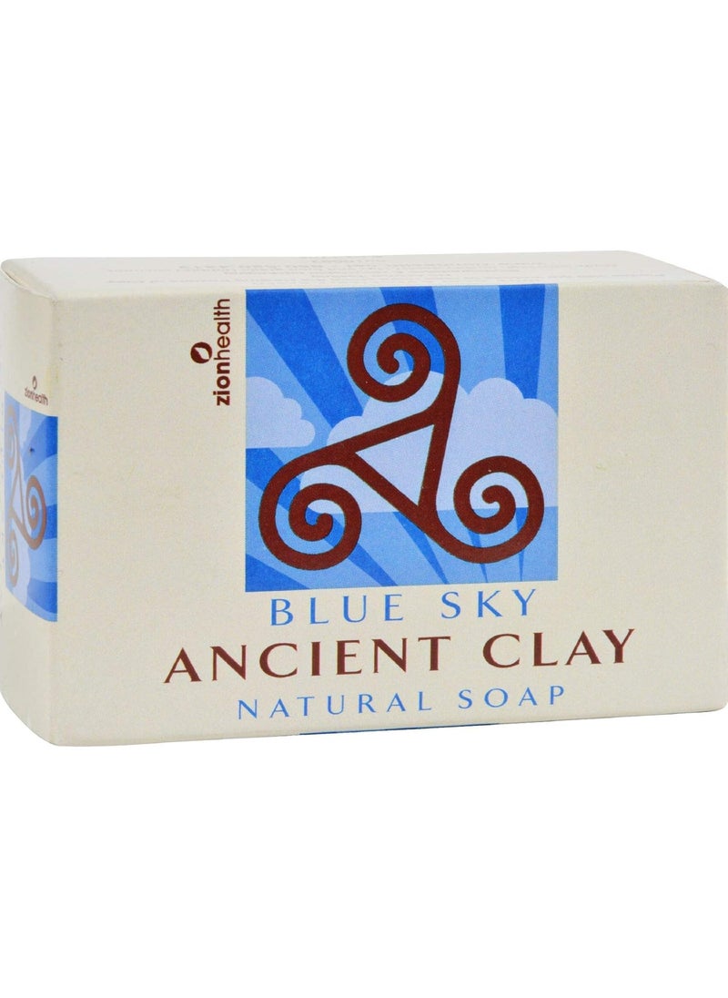 Adama Minerals - Zion Health Aicient Clay Natural Blue Sky Soap 6 Oz - Image 1