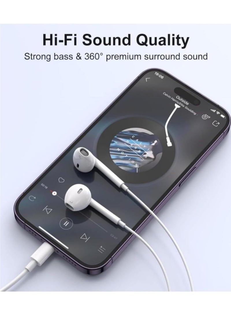 vexa pro Type-C In-Ear Wired Earphones with Microphone & Volume Control – Compatible with iPhone 15 Pro Max, iPad Pro/Air, Samsung & USB-C Devices | High-Quality Sound Earbuds - Image 4