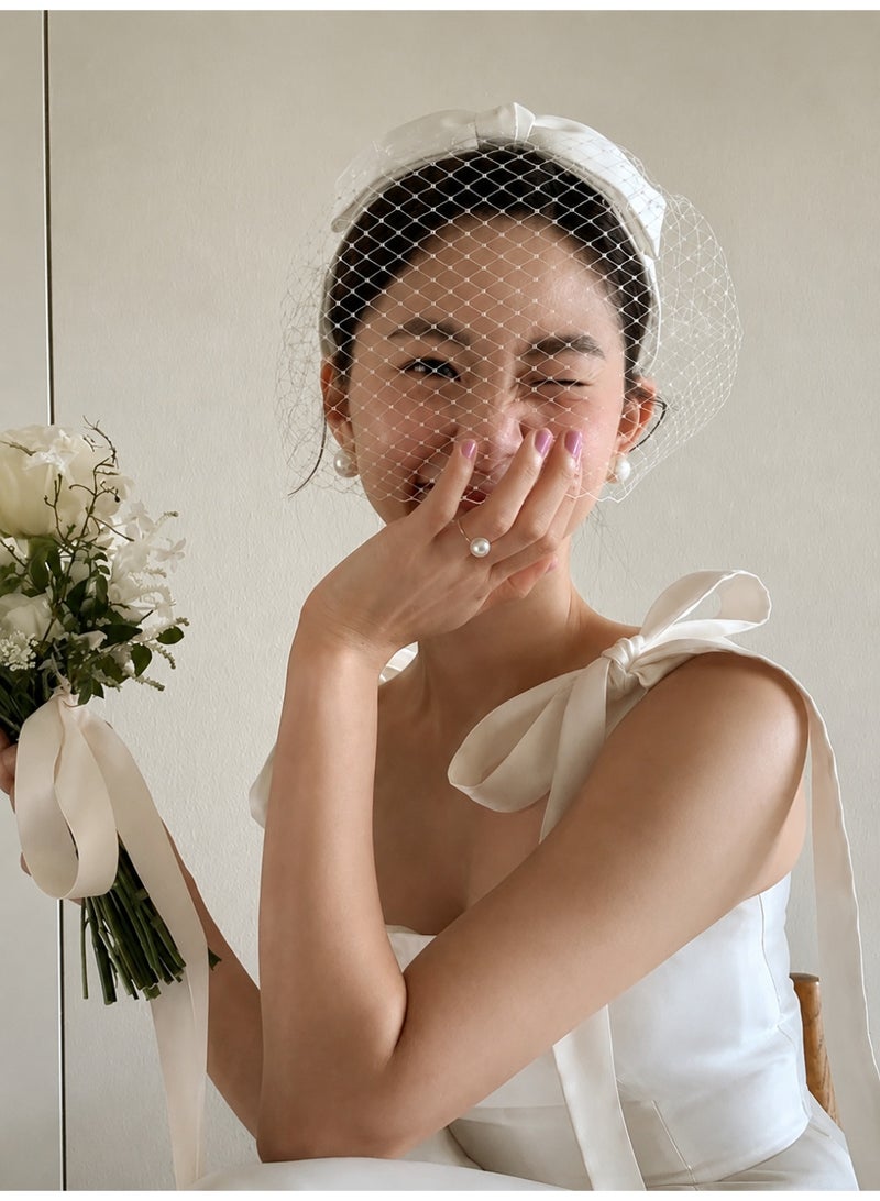 Rings for Girls S925 Sterling Silver Natural Pearl Ring, Adjustable Pearl Open End Ring, Women's Rings, Women's Jewelry Accessories, Includes a Jewelry Ring Box - Image 1