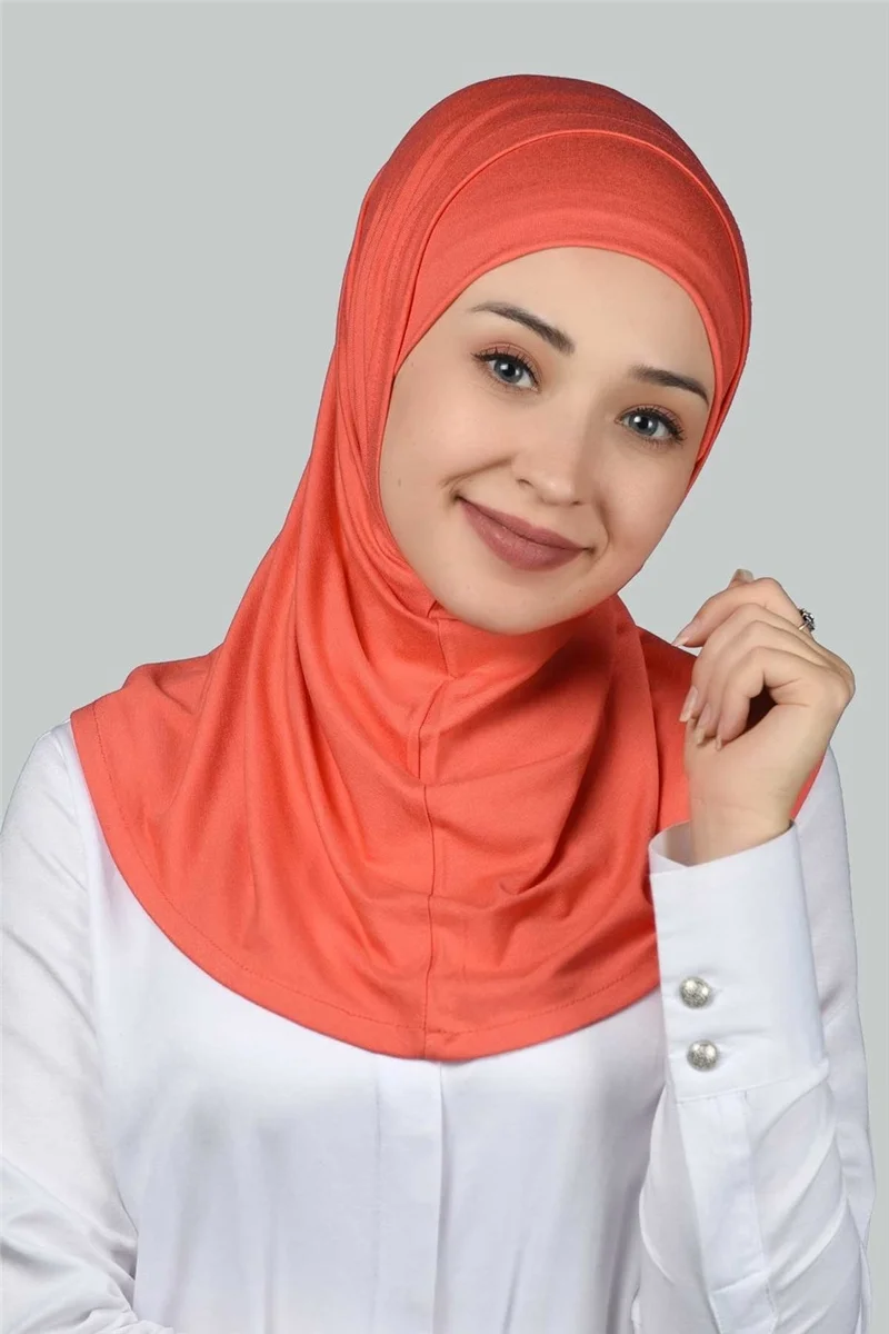 Altobeh Set of Two Practical Scarf, Ready-made Turban and Hijab Hijab Bonnet - Apple Green