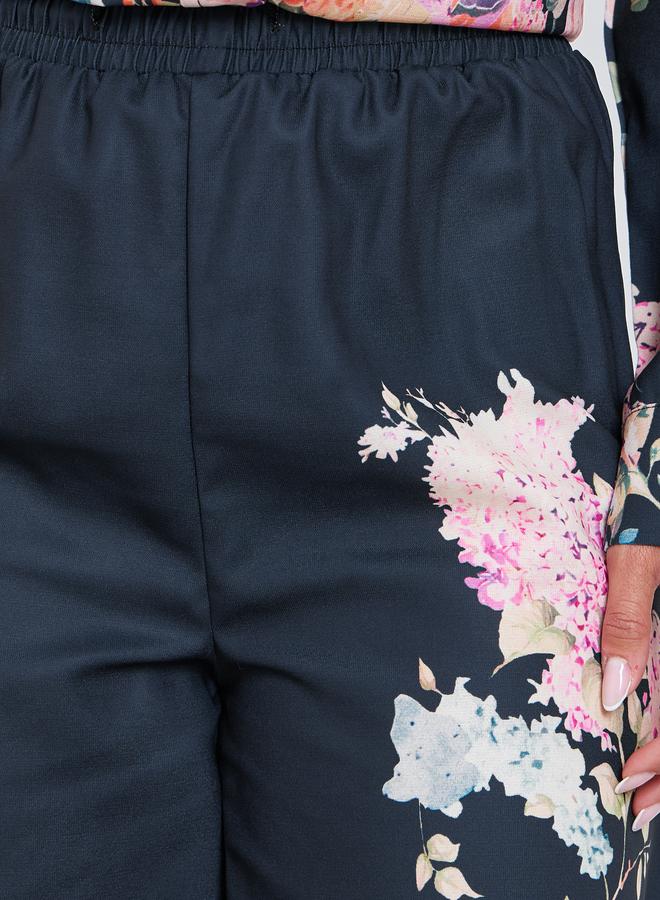 Styli Floral Print Wide Leg Pants - Image 3