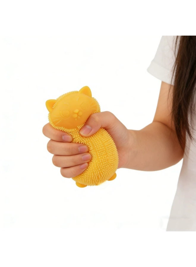 Cats Fuzz Ball Sensory Squeeze，Slow Rebound Squeeze Toy, Soft Textured Fidget Toy for Kids & Adults - Image 2