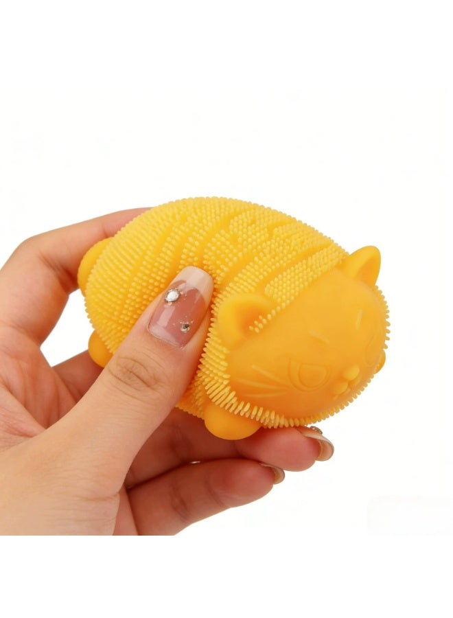 Cats Fuzz Ball Sensory Squeeze，Slow Rebound Squeeze Toy, Soft Textured Fidget Toy for Kids & Adults - Image 3