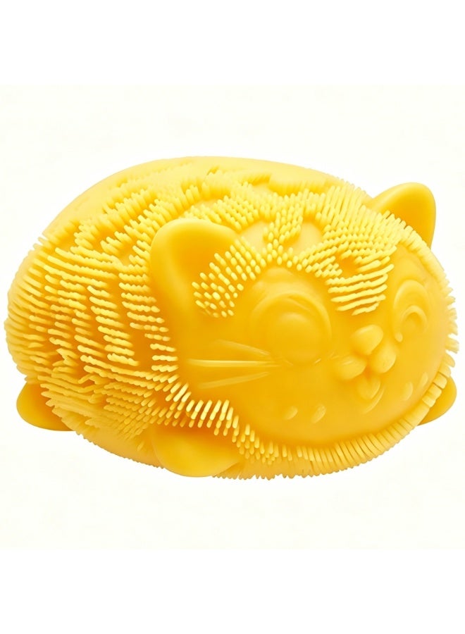 Cats Fuzz Ball Sensory Squeeze，Slow Rebound Squeeze Toy, Soft Textured Fidget Toy for Kids & Adults - Image 1