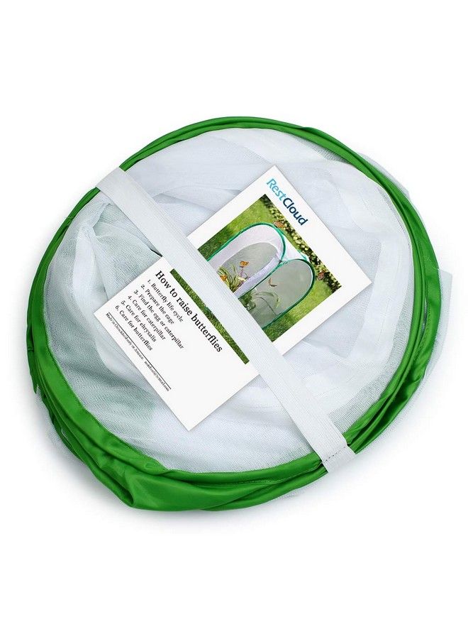 RESTCLOUD 36" Large Monarch Butterfly Habitat Giant Collapsible Insect Mesh Cage Terrarium Pop Up 24 X 24 X 36 Inches - Image 4