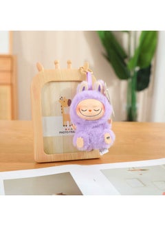 Generic Cartoon Labubu Labubu Vinyl Face Plush Toy Ornaments Keychain Macaron Series Pendant Wholesale-Color:Second Generation Purple-Height:Does Not Include Gift Box  - Image 1