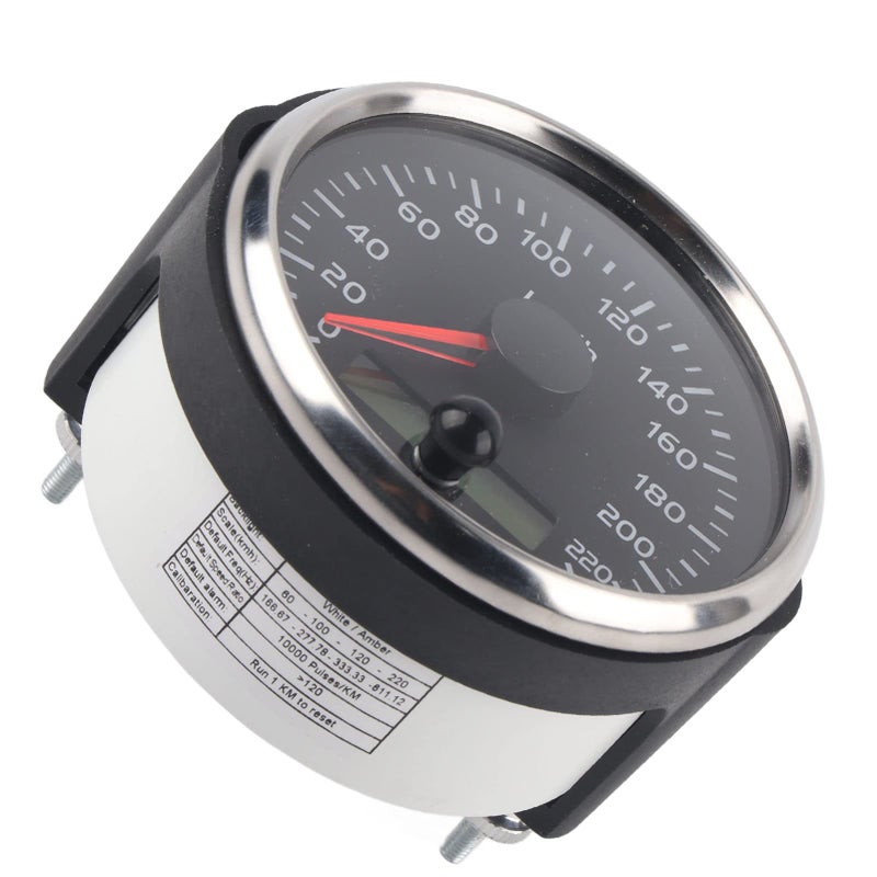 316 Stainless Steel Speedometer Gauge Easy Installation for 12V 24V Car Truck Boat Motor - Image 5