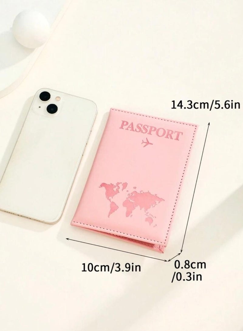 Shein Matte Pink Passport Holder - Image 4