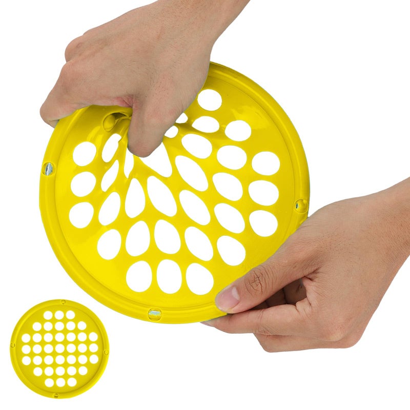 ZHIAMZ Hand Exercise Webs for Physical Therapy, Hand Grip Strengthener, Finger Exerciser, Portable Size, Latex Free, 7" Diameter (Light-Yellow) - Image 1