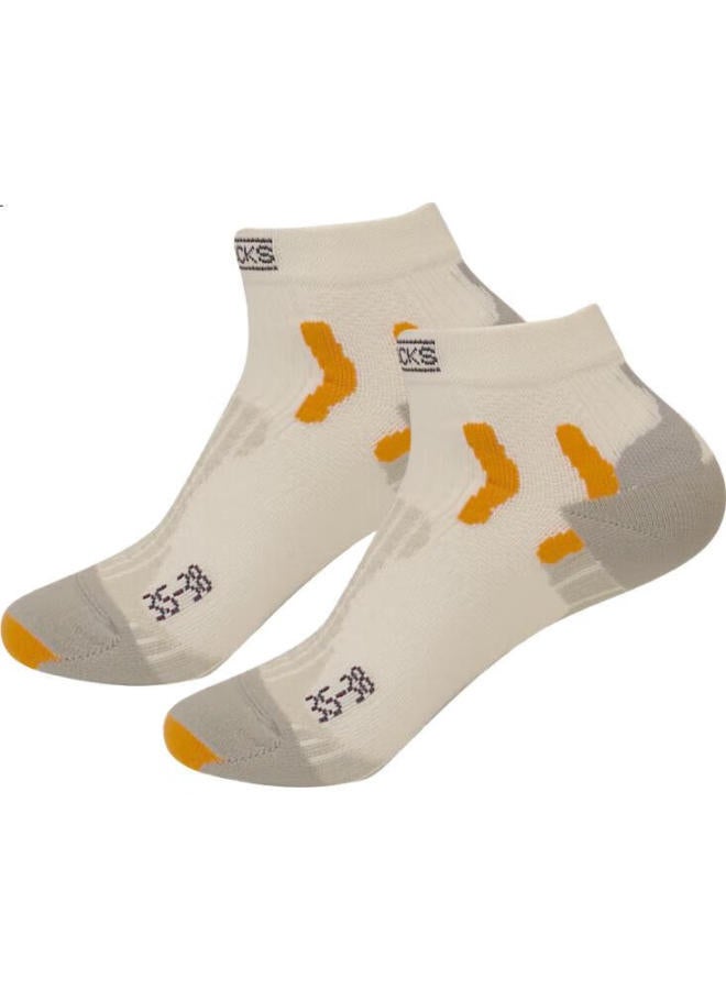 Xbionic Outdoor Men'S And Women'S Quick Running Competitive Short Socks, W068 White/Gray, 22.5Cm-24(35-38) - Image 2