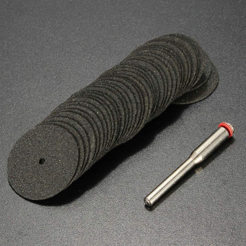 DIY Crafts DIY Crafts Pack Of 10 Pcs, Multi, Colour With 1 Pc Mandrel, 24mm Mini Diamond Cutting Discs Wheel Drill Bit For Rotary Tool Kit Cut Off Wh(Pack Of 10 Pcs, Multi, Colour With 1 Pc Mandrel)  - Image 2