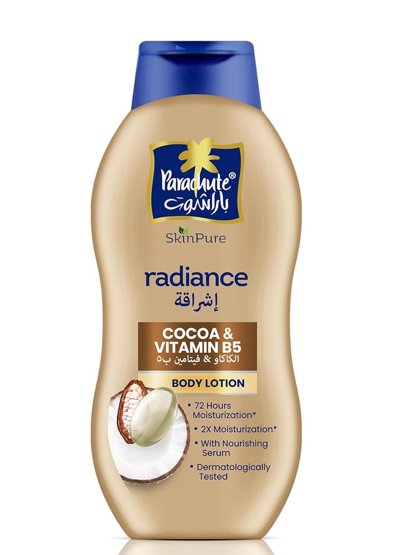 Parachute Cocoa & Vitamin B5 Radiance Body Lotion 400ml - Image 1