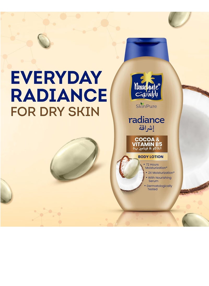 Parachute Cocoa & Vitamin B5 Radiance Body Lotion 400ml - Image 2