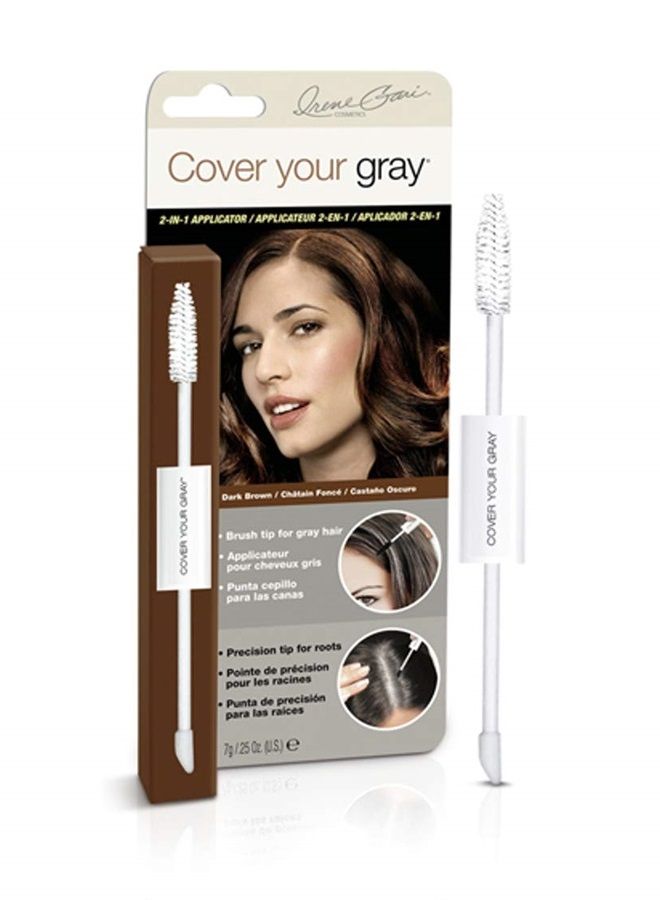 Cover Your Gray أداة تطبيق مزدوجة 2 في 1 - بني داكن (عبوة من 2) - Image 1