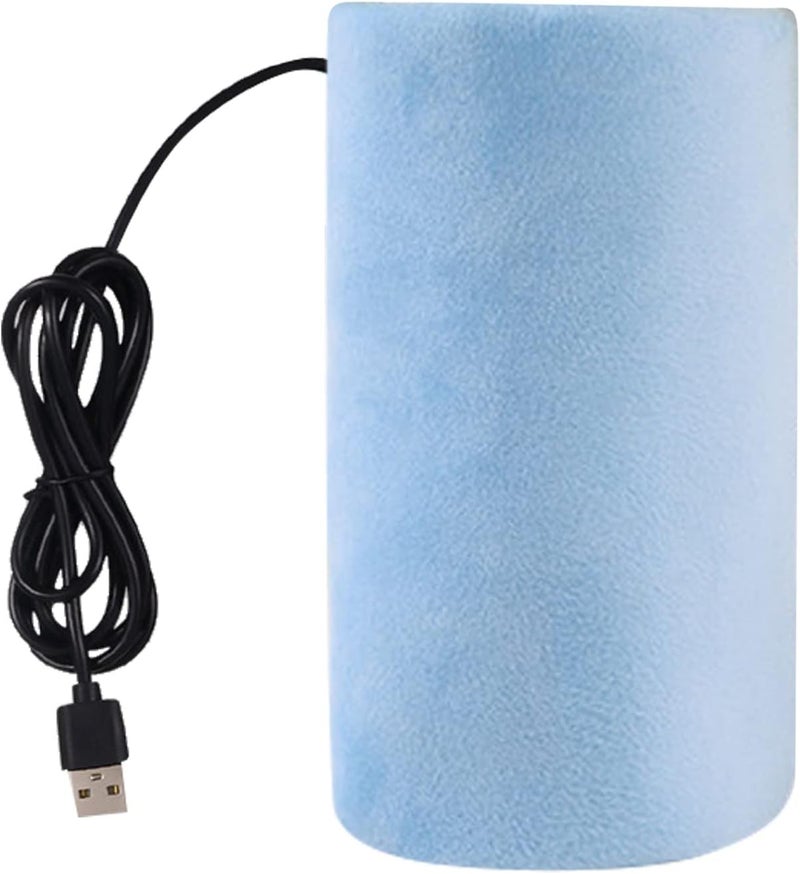 كلاراكو جهاز تسخين زجاجات الرضاعة المحمول للسيارة، مزود بمنفذ USB لتسخين الحليب، مع كابل بيانات USB واحد (أزرق فاتح، مقاس واحد) - Image 1
