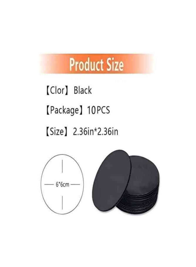10pcs Reusable Rug Grippers Sofa Cushion Fasteners, Washable Rug Pads Carpet Stickers, Fixed Rug Pads Non-Slip for Wooden and Hard Floors, Floor Mats, Tile Floors, Carpets (Round)  - Image 2