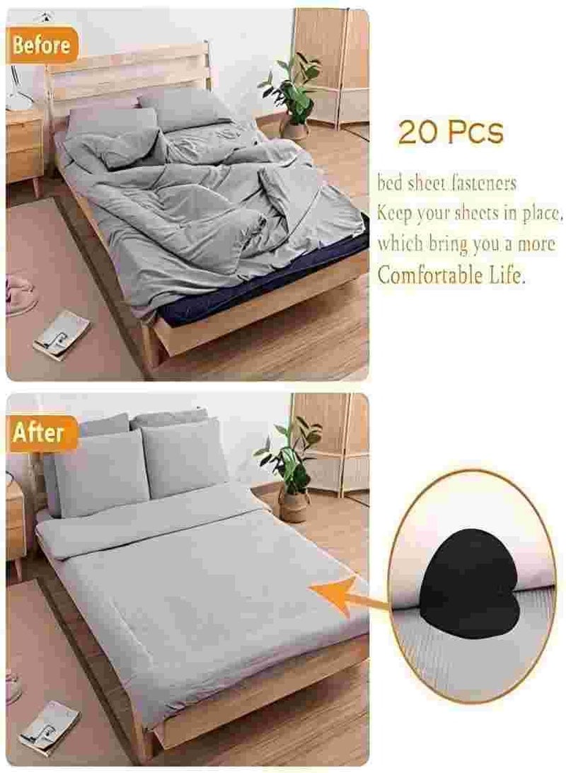 10pcs Reusable Rug Grippers Sofa Cushion Fasteners, Washable Rug Pads Carpet Stickers, Fixed Rug Pads Non-Slip for Wooden and Hard Floors, Floor Mats, Tile Floors, Carpets (Round)  - Image 3