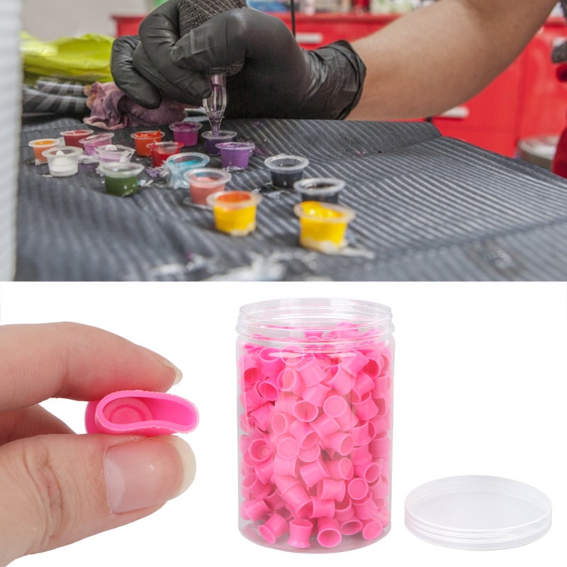 Disposable Silicone Tattoo Ink Cup: Food Grade Silicone, Bottom Suction Cup Design - Sterile Hygienic Pigment Cup for Professional Tattoo Artists, Beauty Salons & Beginners - Image 5