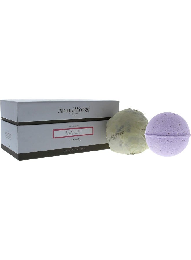 AROMAWORKS Aromaworks Nurture Aromabomb Duo For Unisex 2 X 8.81 Oz Bath Bomb - Image 4