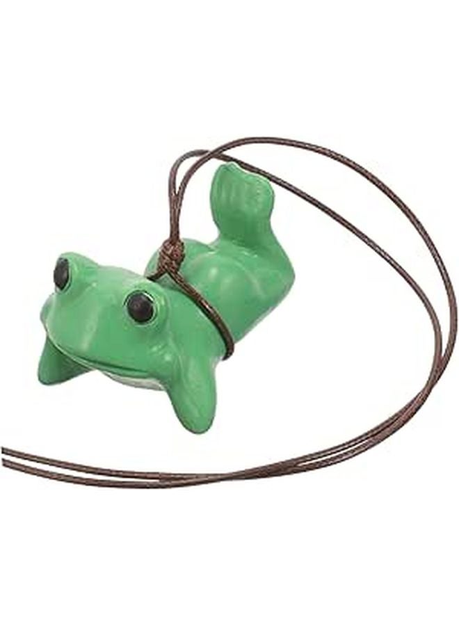 Green Frog Car Mirror Hanging Ornament Cute Interior Decoration Accessories - Image 1