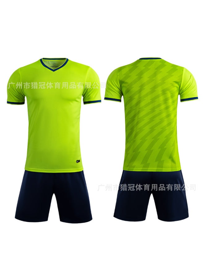 # M8629/fluorescent Green Short Sleeve Football Jersey - Image 1