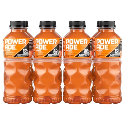 Powerade مشروب الطاقة POWERADE بنكهة البرتقال 20 أونصة عبوة من 8 - Image 1