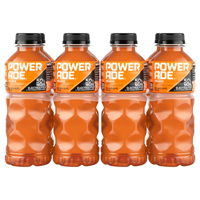 Powerade مشروب الطاقة POWERADE بنكهة البرتقال 20 أونصة عبوة من 8 - Image 3