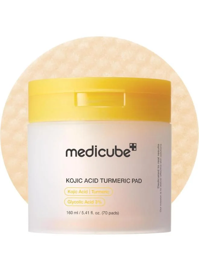 MEDICUBE KOJIC ACID TURMERIC PAD  70PCS