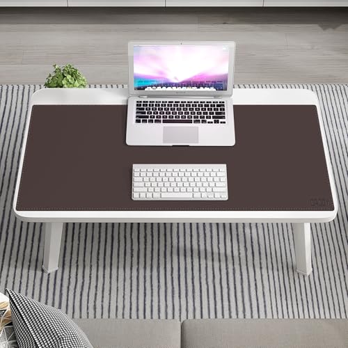 Cacoy 40" x 16" PU Leather Desk Pad Blotters, XXL Large Computer Mouse Pad for Office and Home Work, Waterproof Desk Mat Protector Gaming Keyboard Mousepad (Dark Brown) - Image 5