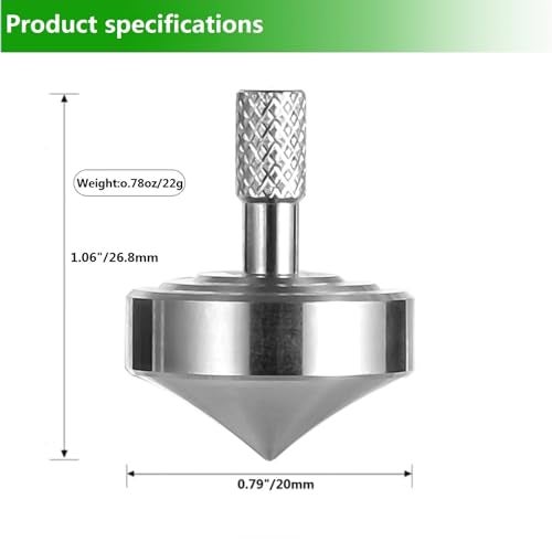 CHEETOP Stainless Steel Spinning Top Precision Mini Desktop Gyroscope Kill Time Reduce Stress ADHD Toys Perfect Balance Gyro Style 1 - Image 5