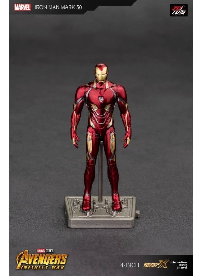 Children's Pvc Toy Model - 4/7/14 Inch Regular Version Marvel Avengers Assembled Figurine Plaything-Color:4inch Base Version-mk50 - Image 1